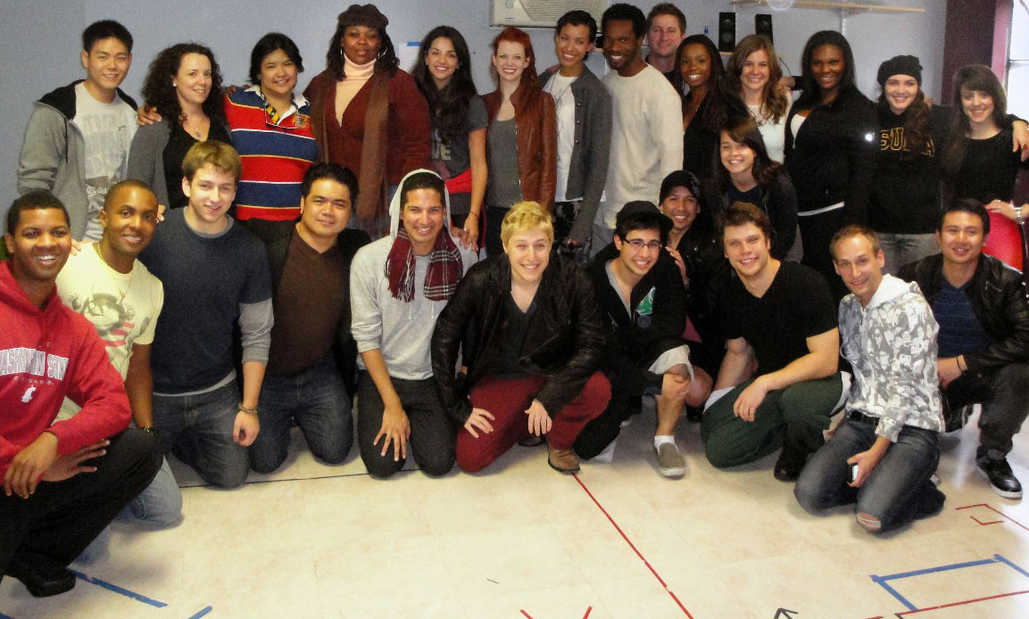 The cast and crew of The Royal Underground's Los Angeles production of RENT